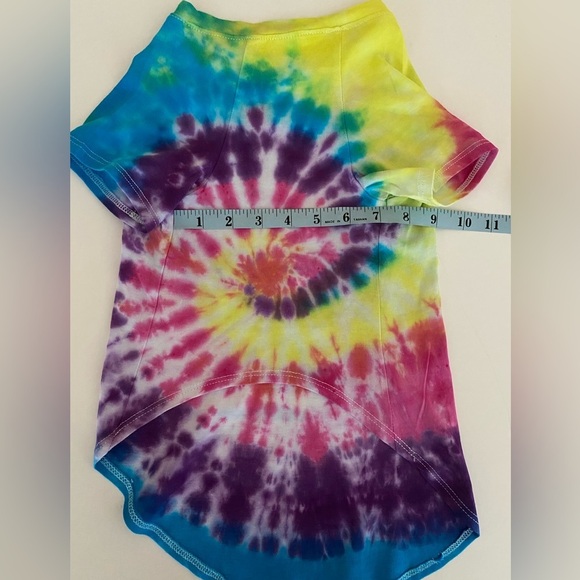 Pet Tee Large Tie Dye Dog Shirt Color Splash ArtMinds Bright Fun Stylish Vibes - Picture 10 of 11